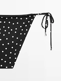 Polka dot print bikini bottoms