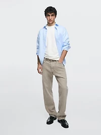 Straight-leg jeans