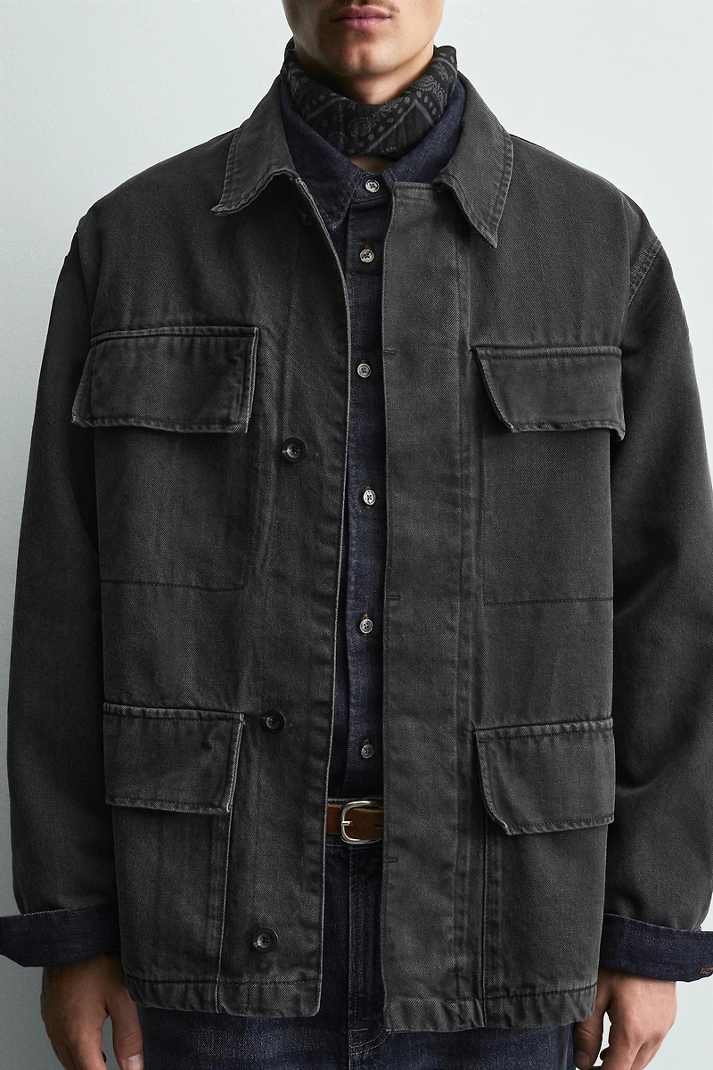 RELAXED FIT POCKET JACKET