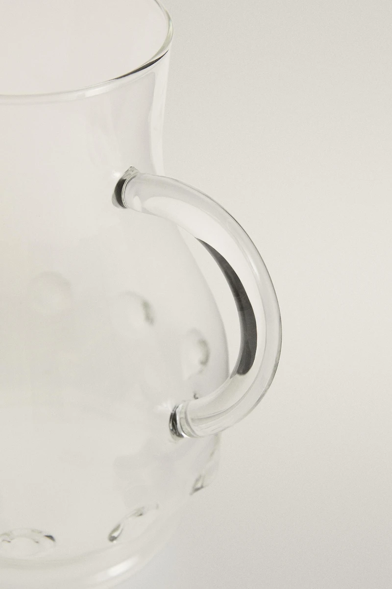 BOROSILICATE PITCHER WITH DOTS