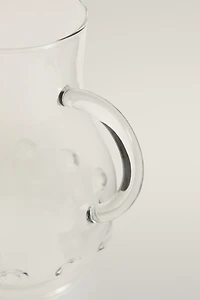 BOROSILICATE PITCHER WITH DOTS