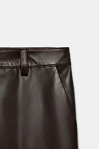 ZW COLLECTION LIMITED EDITION FLARE LEATHER PANTS