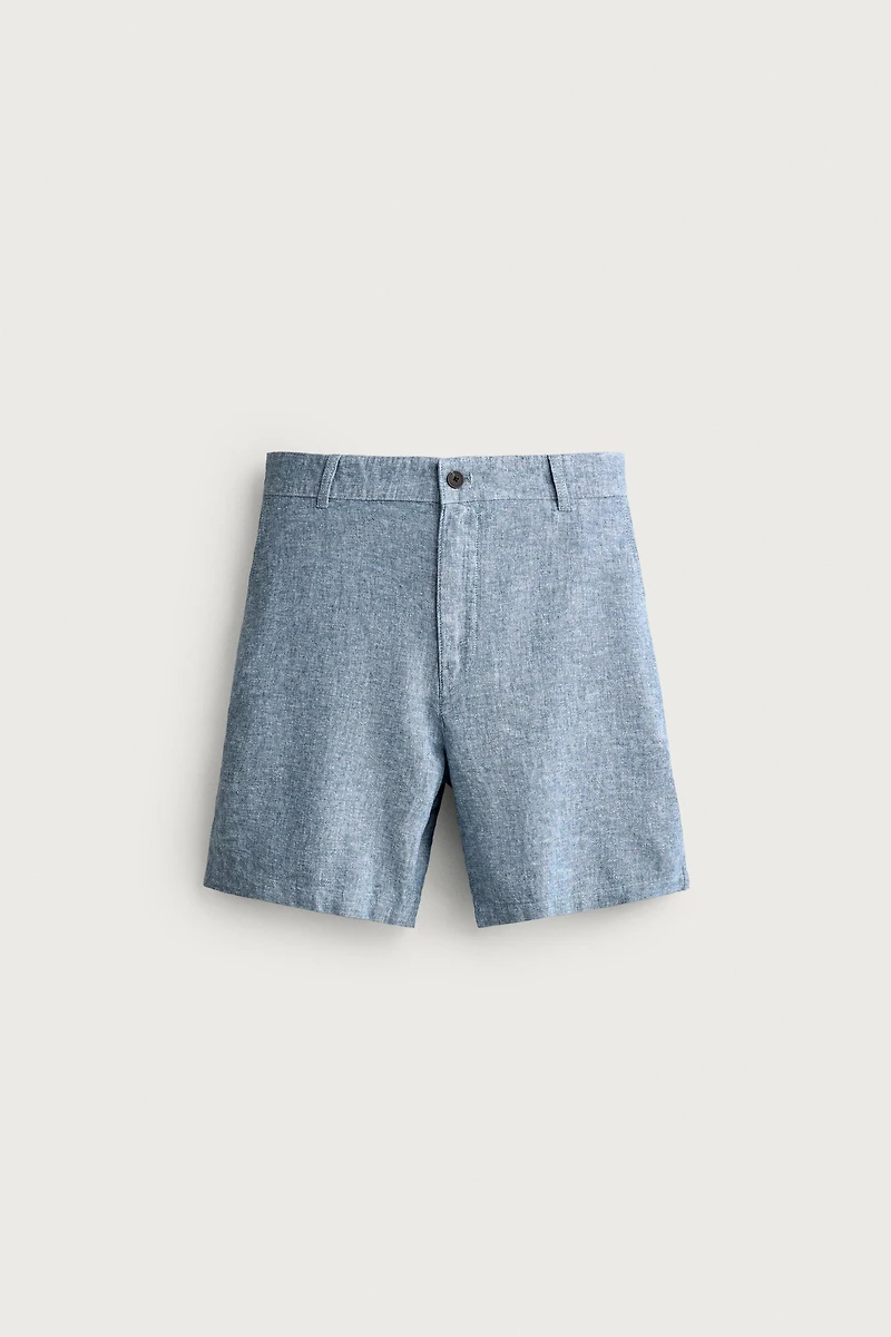 STRUCTURED REGULAR FIT SHORTS