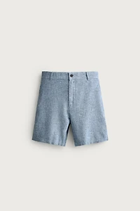 STRUCTURED REGULAR FIT SHORTS