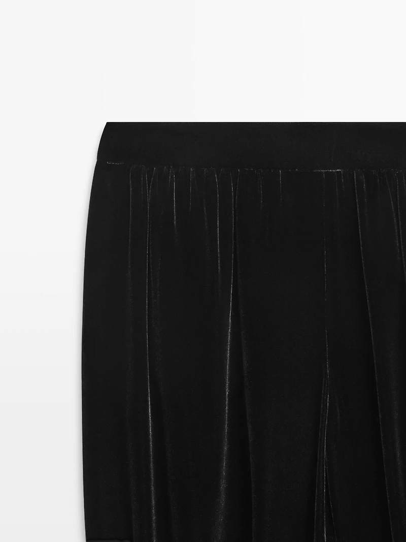 Velvet sarouel trousers - STUDIO