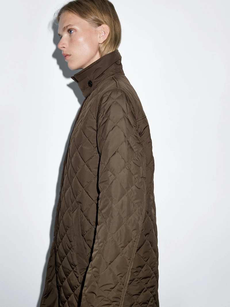Veste matelassée longue et légère