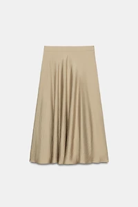 BUCKLE MIDI SKIRT