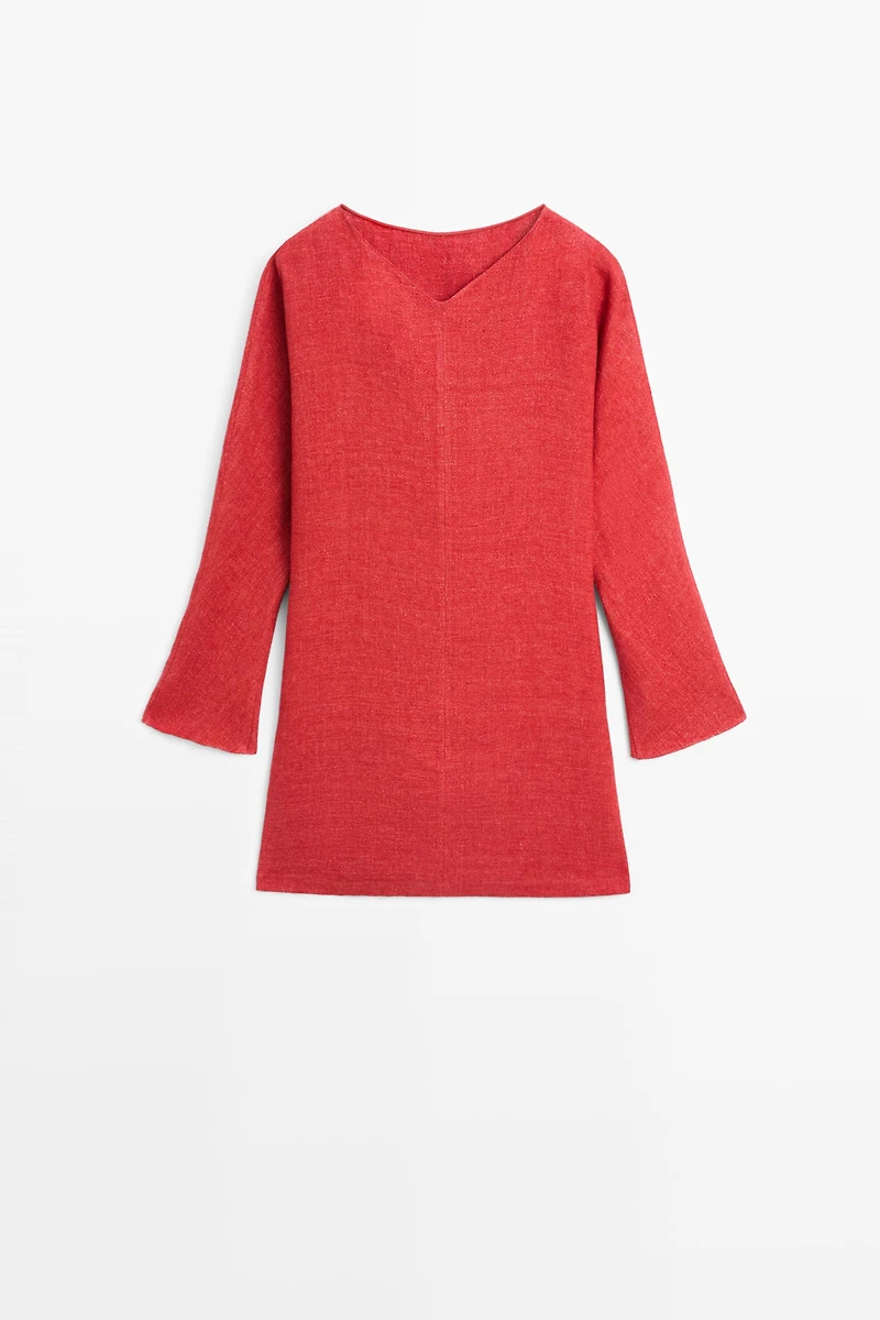 Long sleeve mini dress