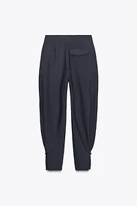 ZW COLLECTION PINSTRIPE BALLOON PANTS