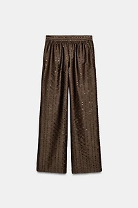 FLOWY SEQUIN PANTS