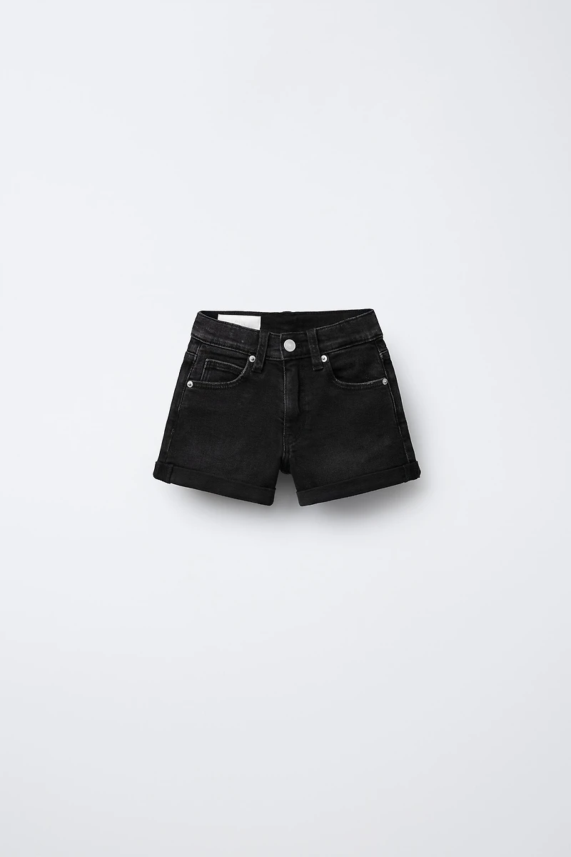 STRETCH DENIM SHORTS
