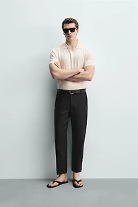 100% LINEN REGULAR FIT PANTS