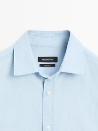 Chemise regular fit en denim 100 % coton