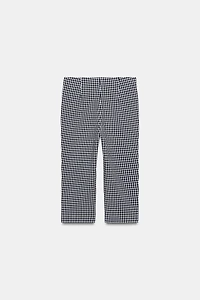 GINGHAM CAPRI PANTS