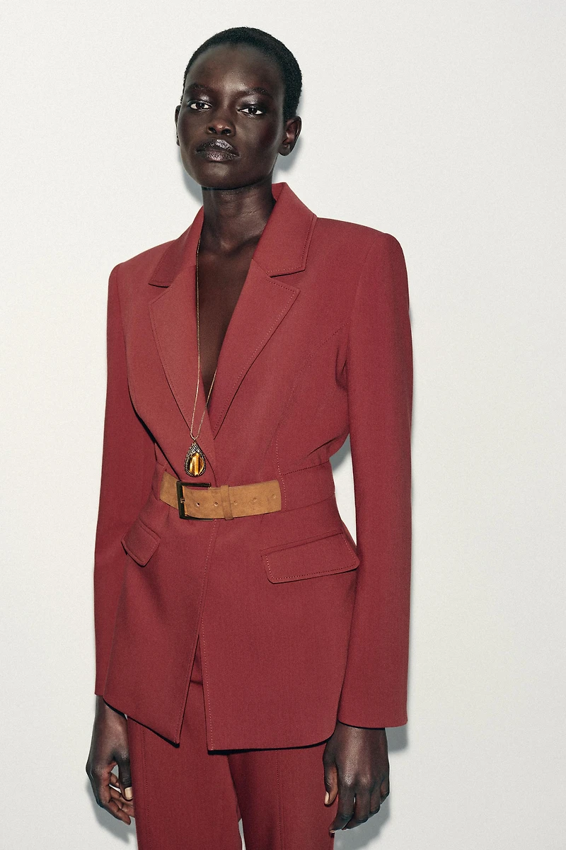 BLAZER CEINTURE LARGE