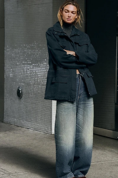 TRF MID-RISE FOLD-OVER WAISTBAND JEANS