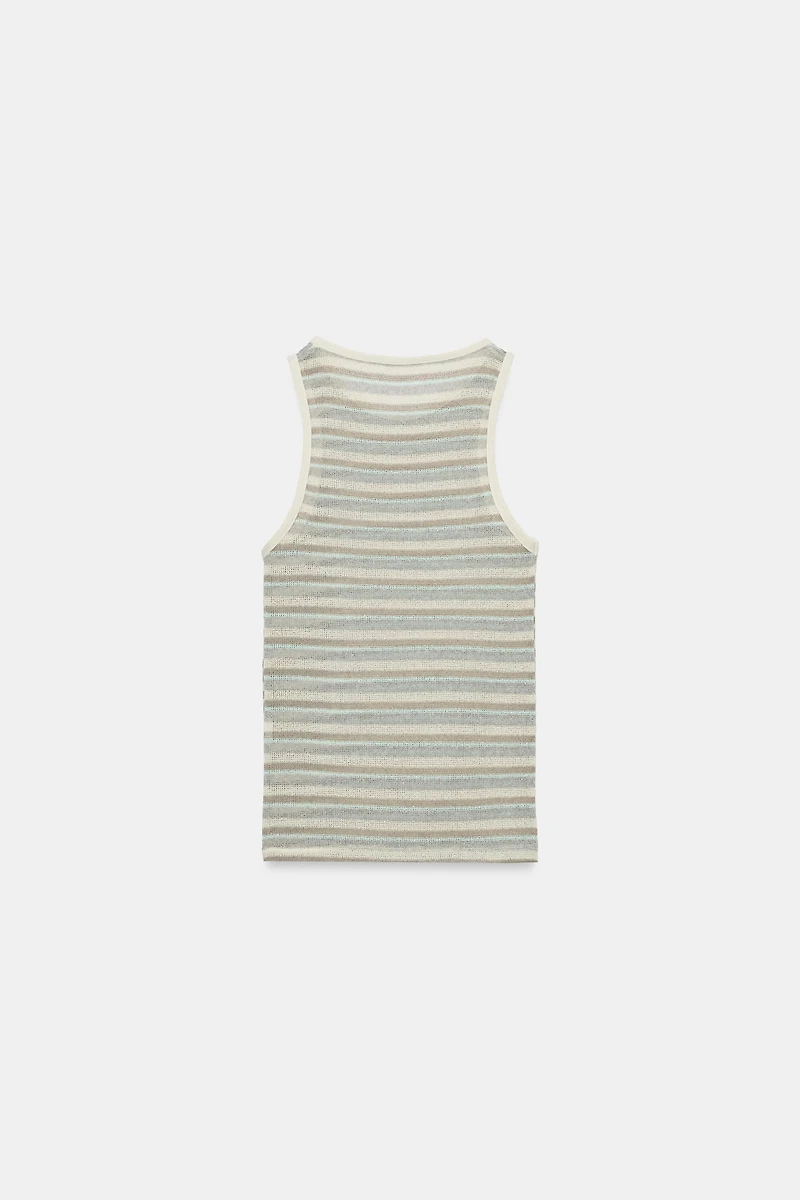 STRIPED SLEEVELESS TOP