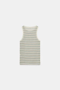 STRIPED SLEEVELESS TOP
