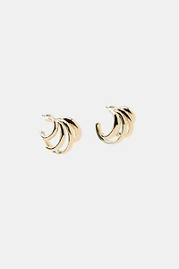 METAL HOOP EARRINGS