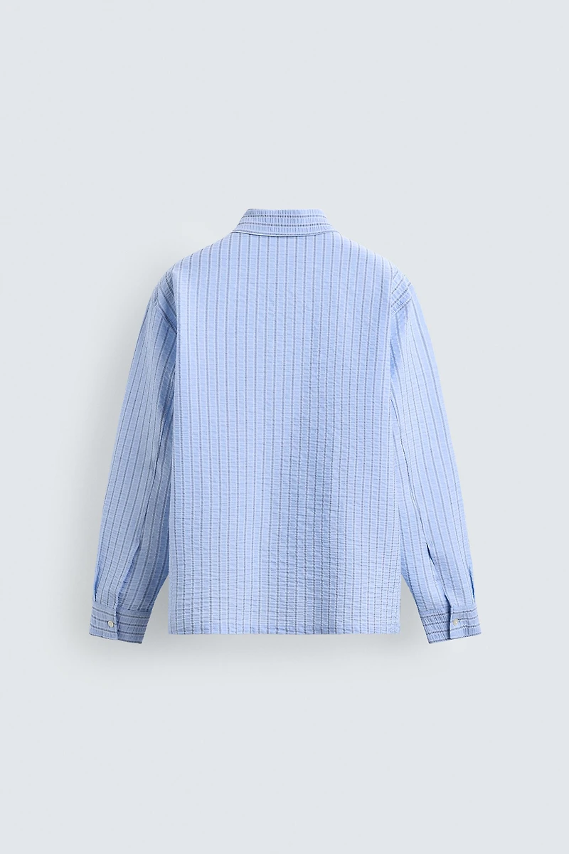 WRINKLED STRIPED SHIRT