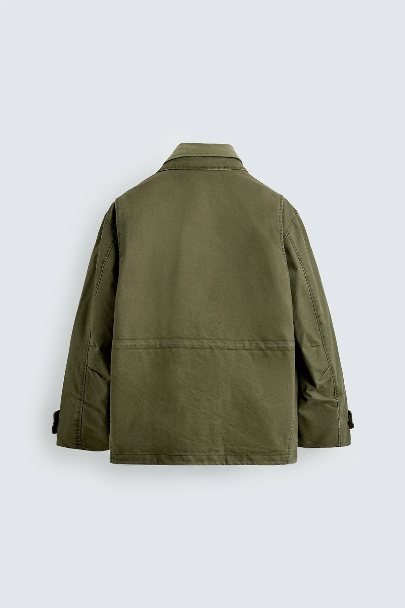 WASHED MULTI-POCKET JACKET