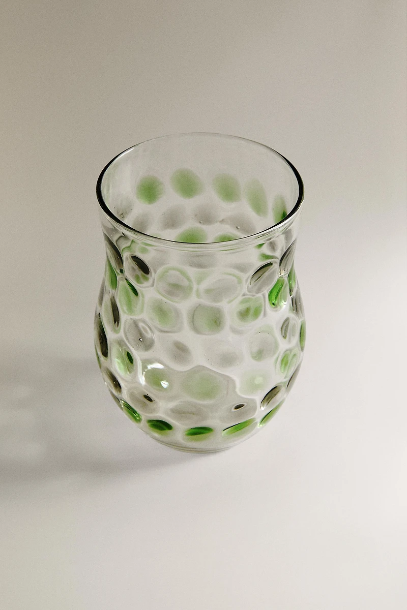 GOBELET VERRE RELIEF