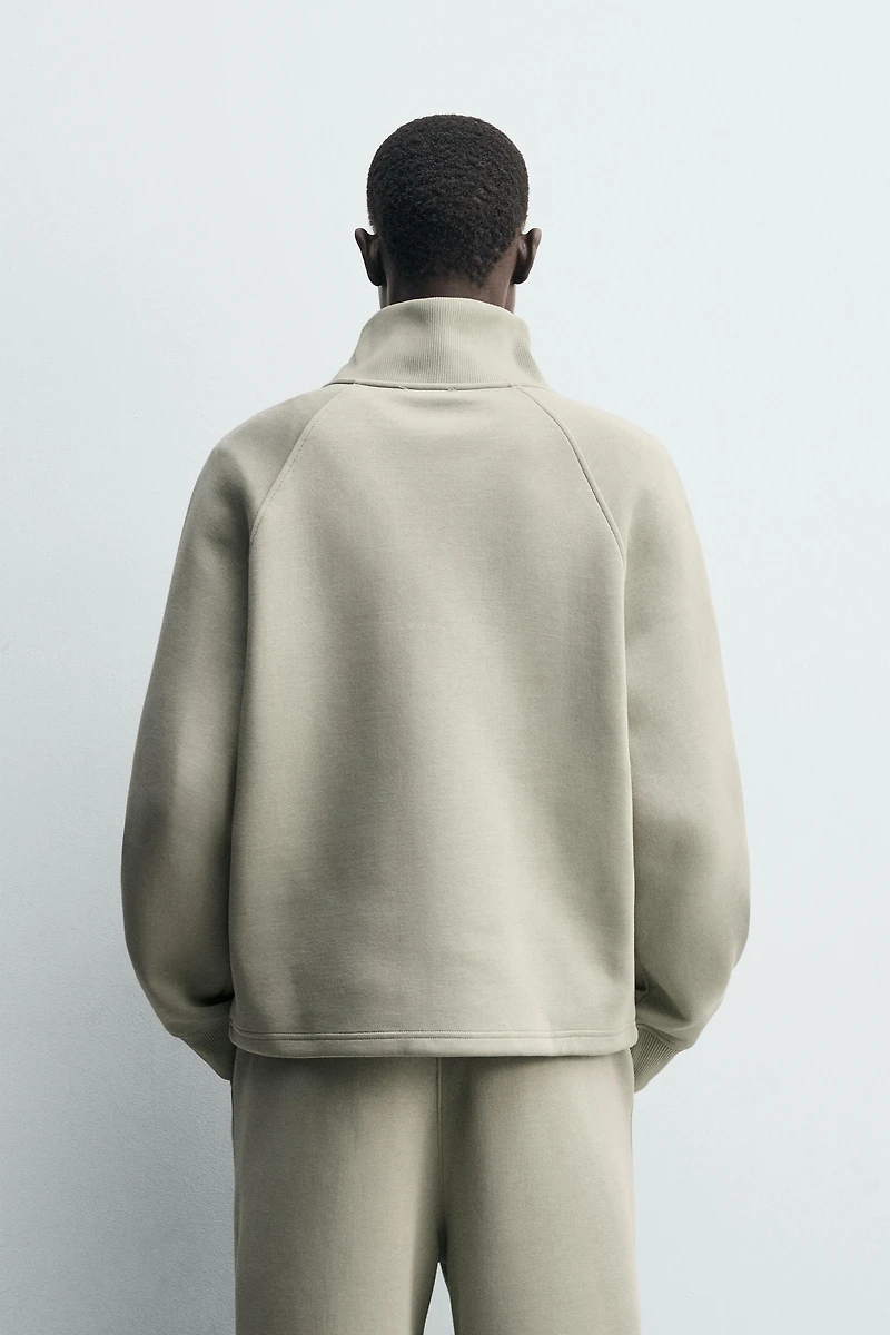 INTERLOCK ZIP SWEATSHIRT