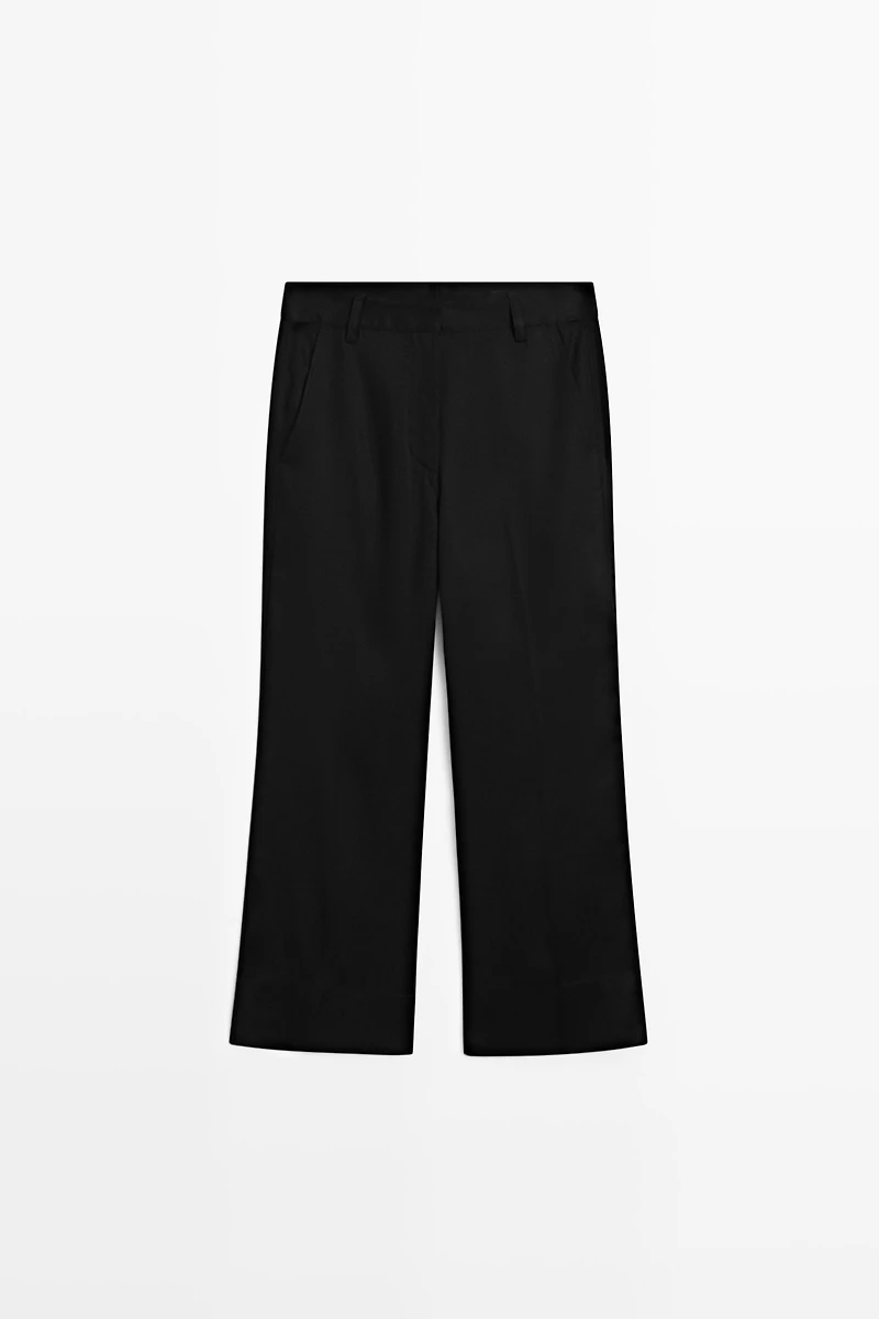 Cropped flare pants