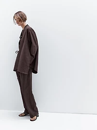 Kimono fluide rayures tennis