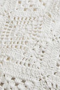 COUVRE-LIT COTON CROCHET PATCHWORK