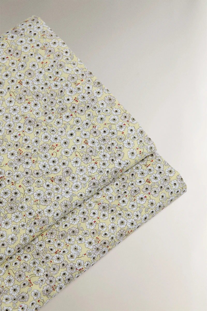 KIDS' FLORAL FLAT SHEET