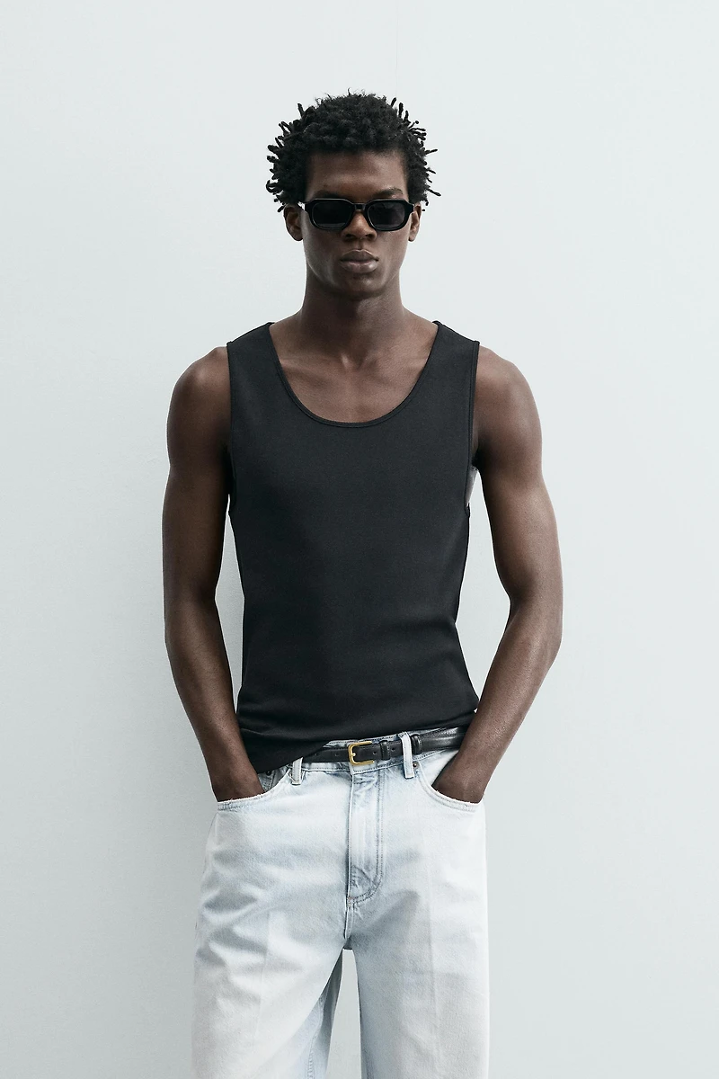 RIBBED TANK TOP