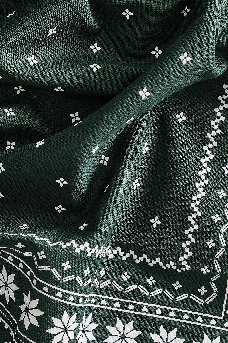 CHRISTMAS WINTER COTTON TABLECLOTH