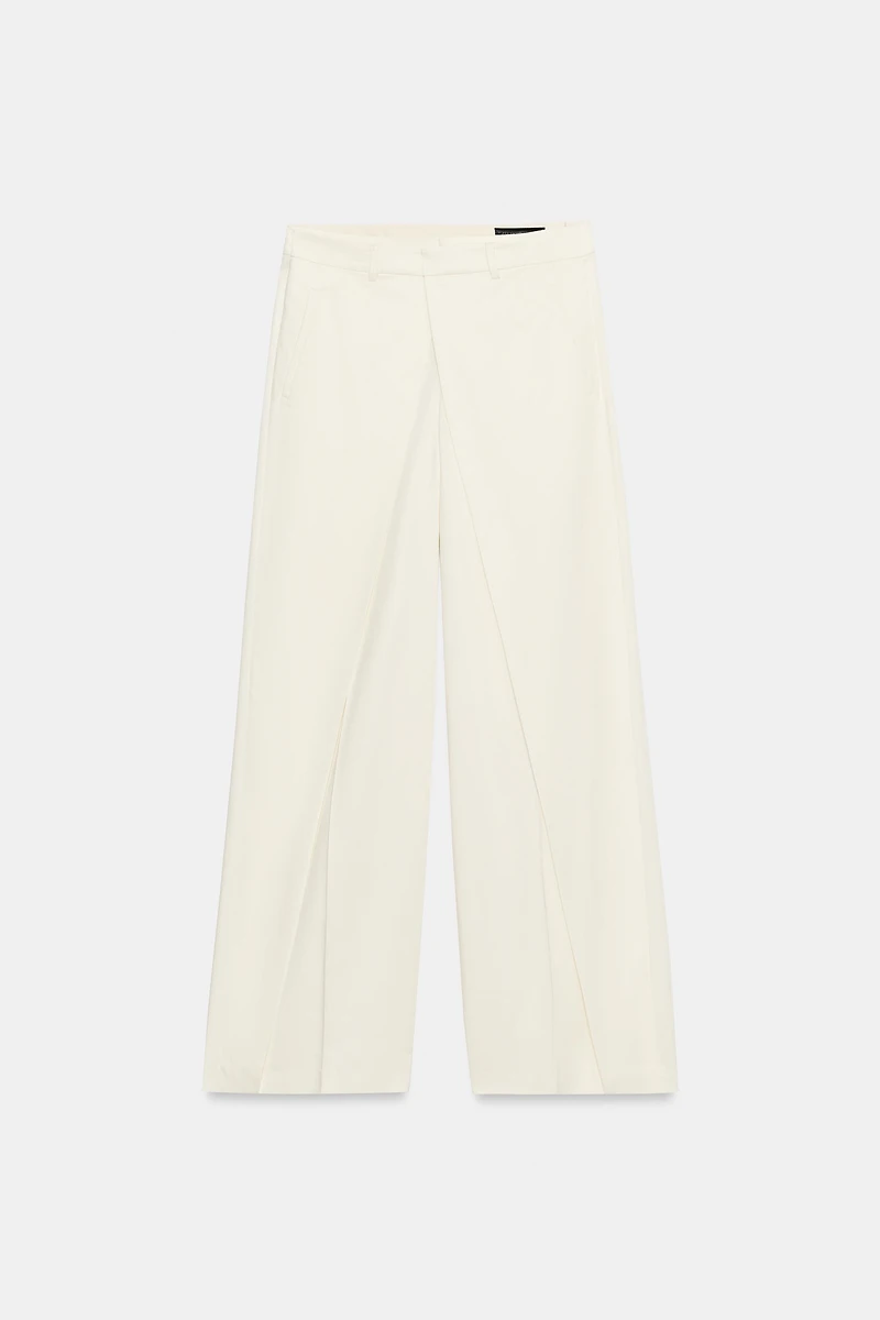 ZW COLLECTION WIDE-LEG PLEATED TROUSERS