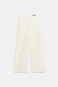 ZW COLLECTION WIDE-LEG PLEATED TROUSERS