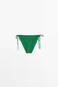 Bas de bikini à nœud brillant