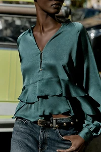RUFFLED BLOUSE
