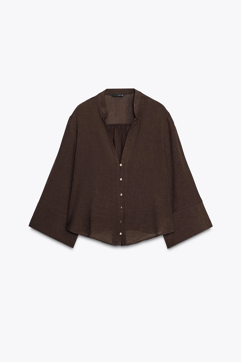 BLOUSE EN GAZE DE COTON