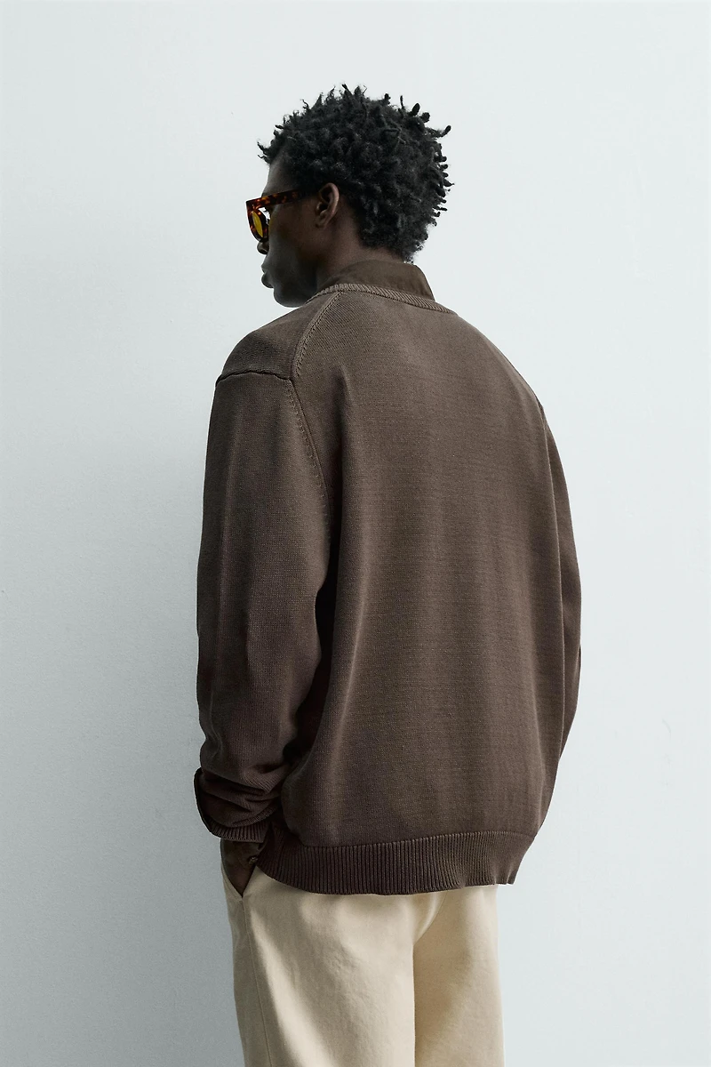 REGULAR FIT COTTON CARDIGAN