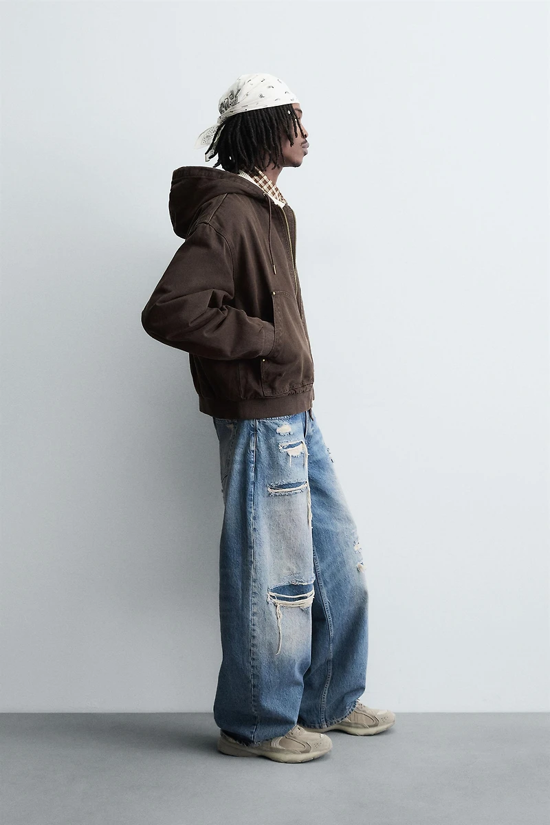 HOODED PUFFER JACKET