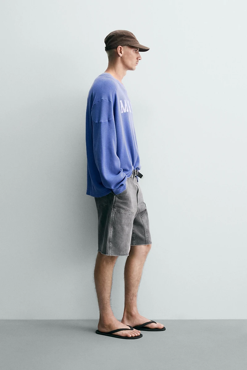 BERMUDA RELAXED FIT POCHE CHARPENTIER