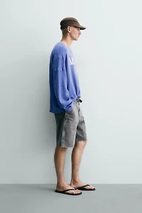 BERMUDA RELAXED FIT POCHE CHARPENTIER