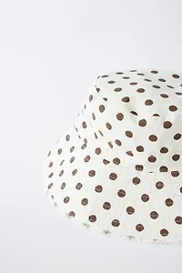 POLKA DOT BUCKET HAT