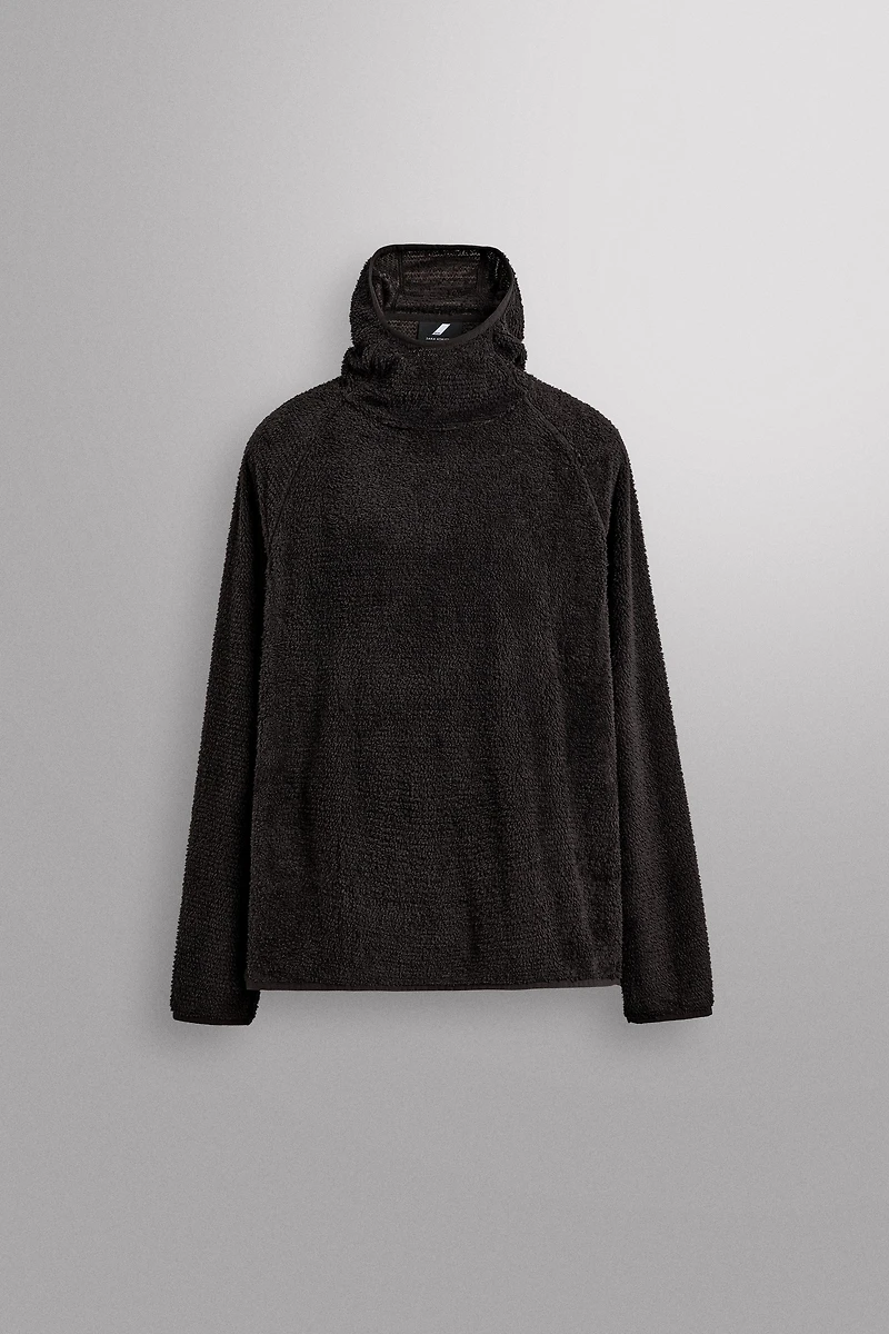 TEXTURED SKI FLEECE HOODIE