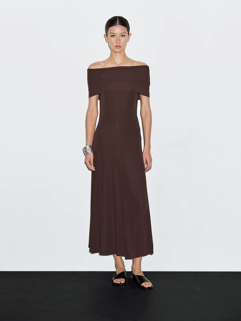 Long strapless dress