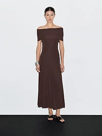 Long strapless dress