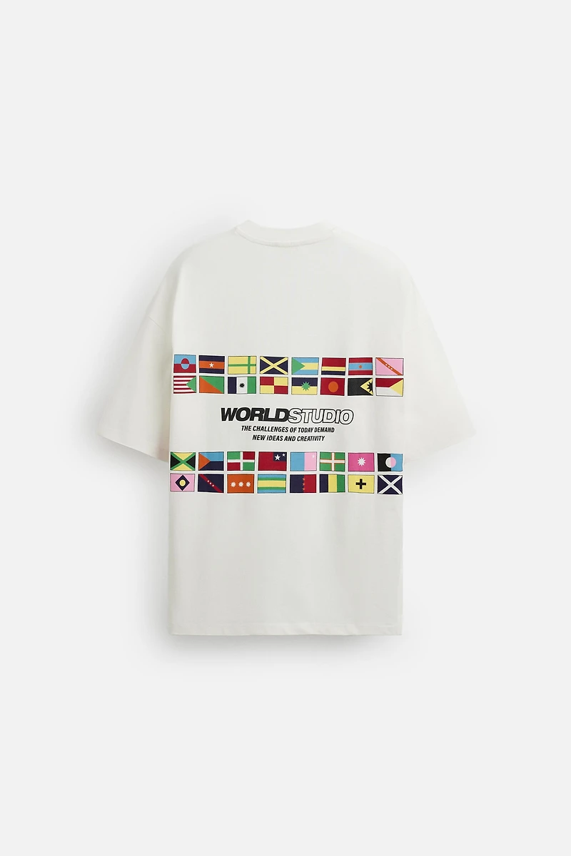 FLAGS PRINTED T-SHIRT