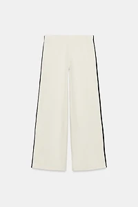 PANTALON LARGE À LISERÉS