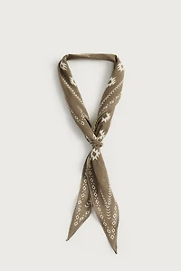 LONG GEOMETRIC PRINT BANDANA