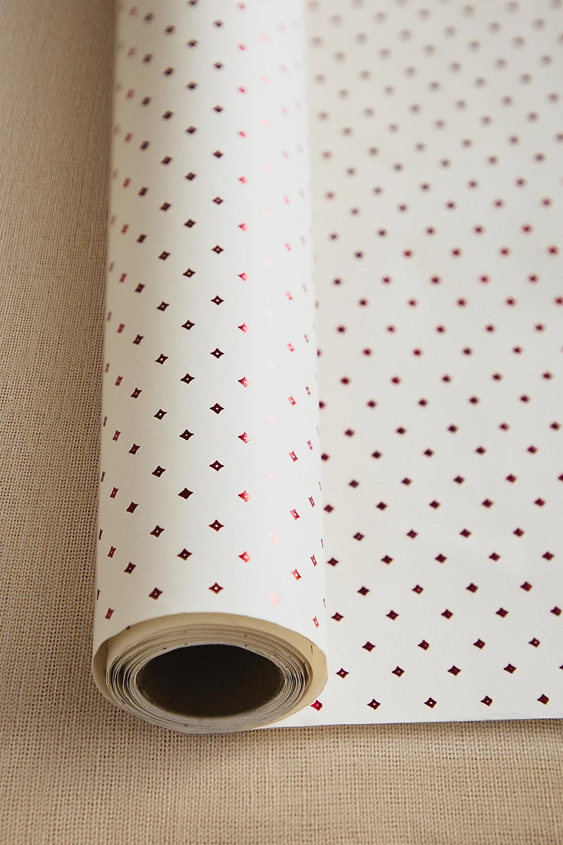 CHRISTMAS MATTE DOTTED GIFT WRAPPING PAPER